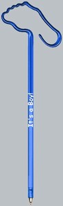 Foot Bent Shaped Pens, Custom Imprinted With Your Logo!