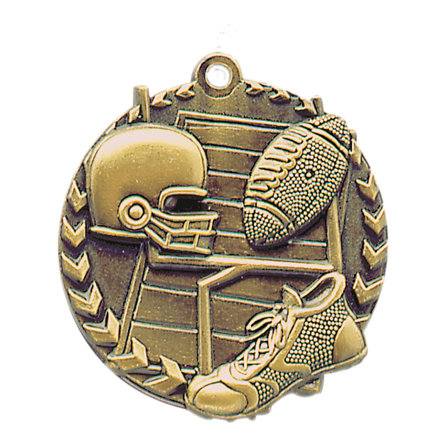 Custom Printed Football Millennium Medals