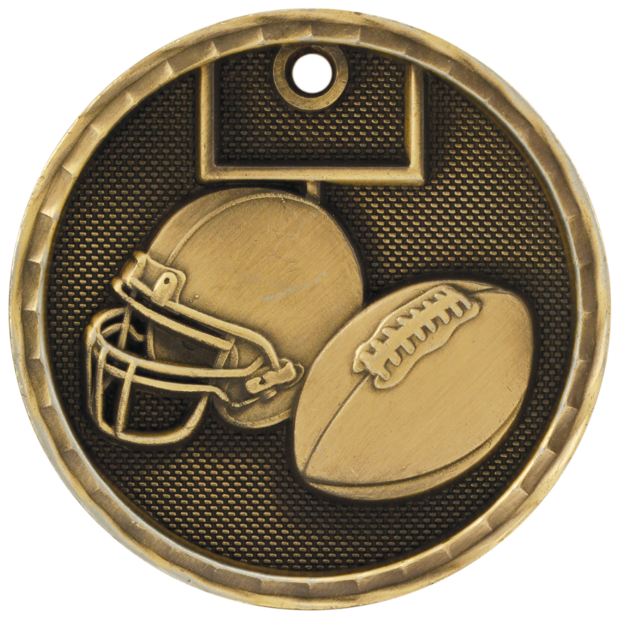 Football Motion Medals, Custom Decorated With Your Logo!