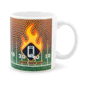 Custom Printed Football Shaped Mugs