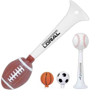 Custom Printed Football Shaped Sports Horns