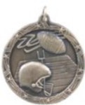 Football Shooting Star Medals, Custom Printed With Your Logo!