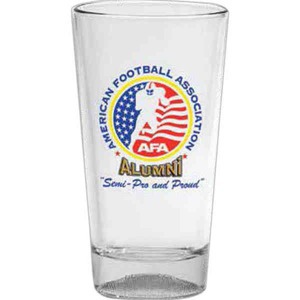 Football Sport Pint Glasses, Custom Imprinted With Your Logo!