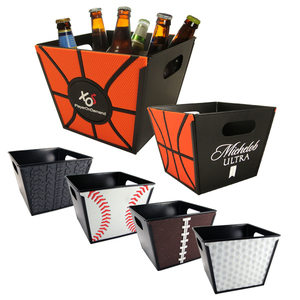 Football Sport Theme Buckets, Custom Imprinted With Your Logo!