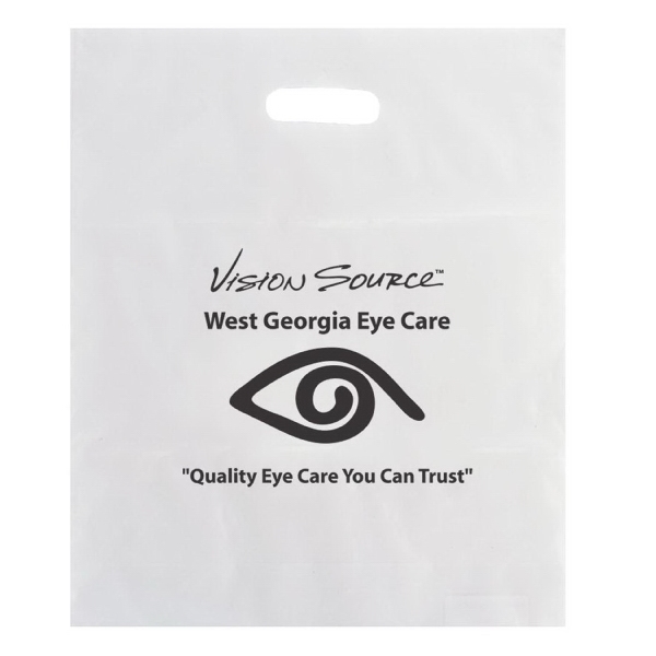 Green Environmentally Friendly Plastic Bags, Custom Designed With Your Logo!