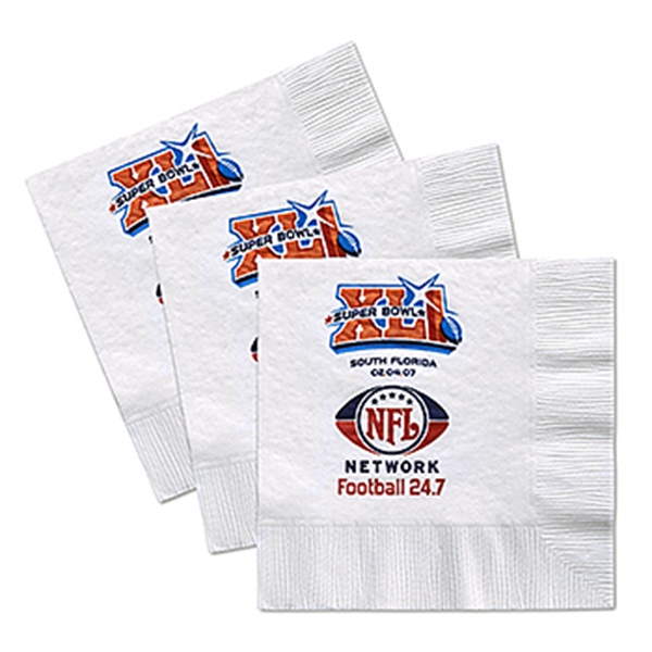 Digital Full Color Print Beverage Napkins, Custom Printed With Your Logo!