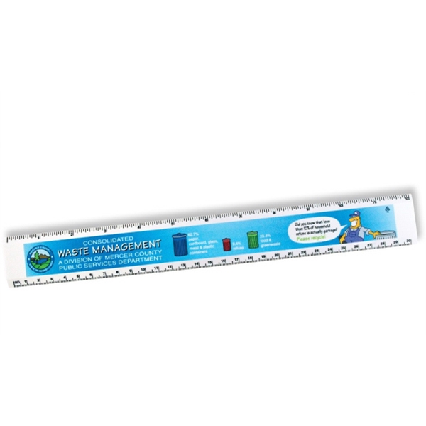 Green Environmentally Friendly Rulers, Custom Made With Your Logo!