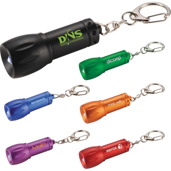 Miniature Flashlight Keylights, Custom Printed With Your Logo!