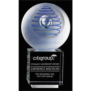 Gallileo Art Glass Crystal Awards, Custom Printed With Your Logo!