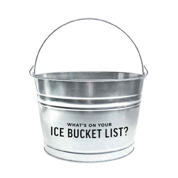 17 Quart Tin Buckets, Custom Imprinted With Your Logo!
