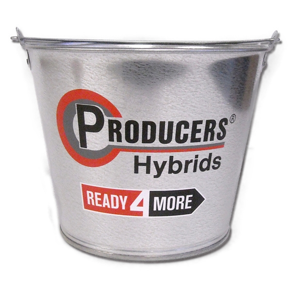 5 Quart Tin Buckets, Customized With Your Logo!