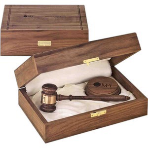 Gavel And Presentation Sets, Custom Decorated With Your Logo!