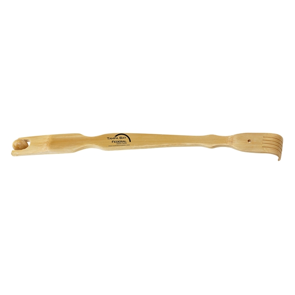 Wooden Back Scratchers with Rollers, Custom Imprinted With Your Logo!
