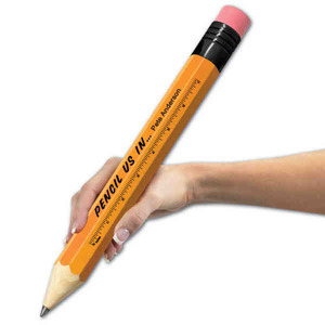 Giant Pencils, Custom Imprinted With Your Logo!