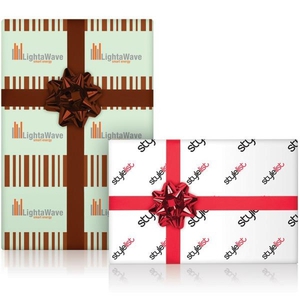 Gift Wrap and Wrapping Paper Rolls, Custom Imprinted With Your Logo!