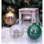Custom Imprinted Glass Christmas Ornaments