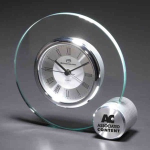 Glass Clocks, Custom Imprinted With Your Logo!