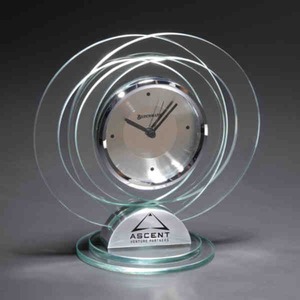 Glass Clocks, Custom Imprinted With Your Logo!