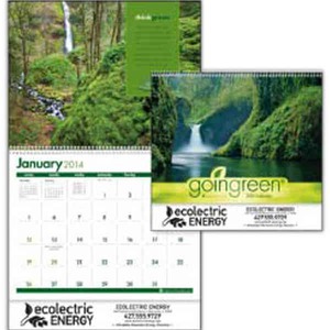 Custom Printed Going Green Span A Year Commercial Calendars