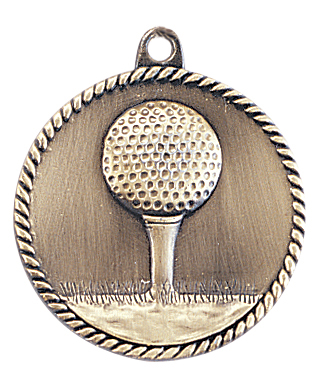 Custom Printed Golf High Relief Medals