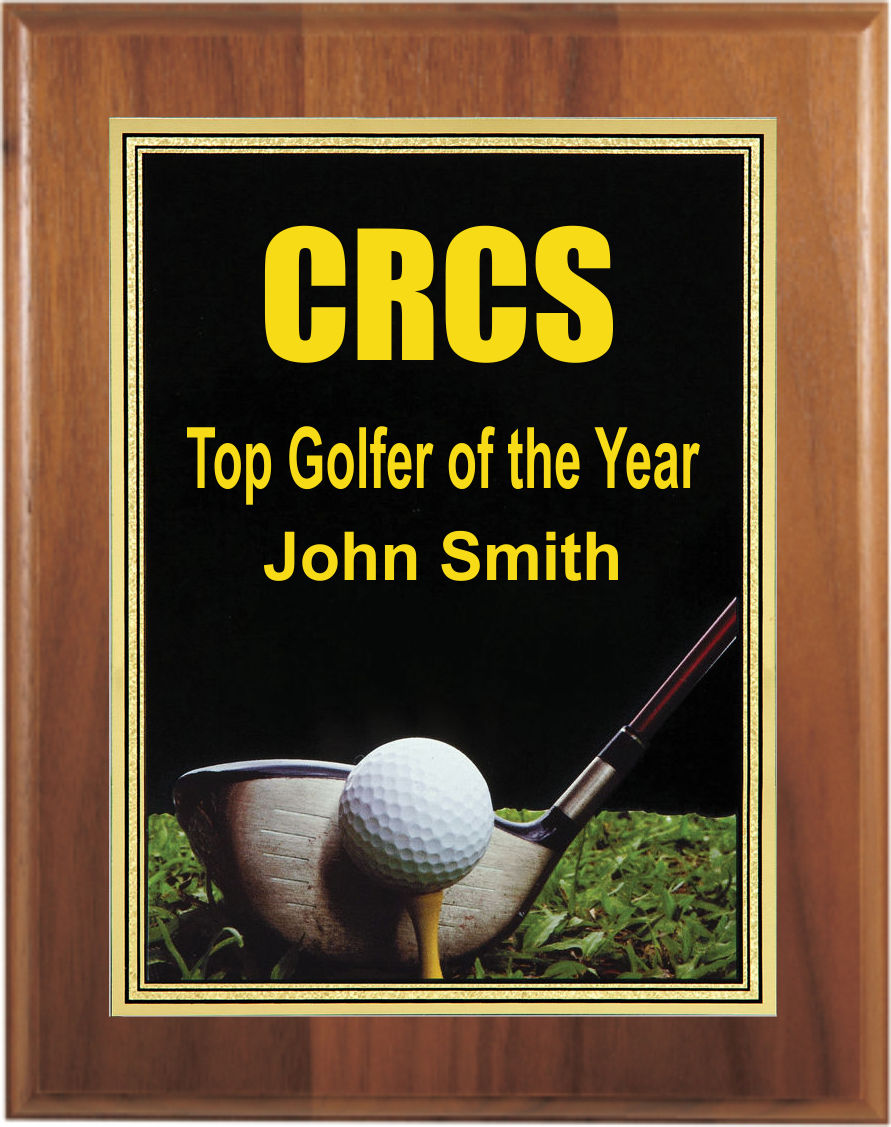 Custom Printed Golf Photo Sport Plaques