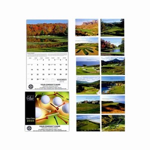 Golf Tips Wall Calendars, Custom Made With Your Logo!