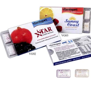 Grape Pomegranate Vitamin Gums, Customized With Your Logo!