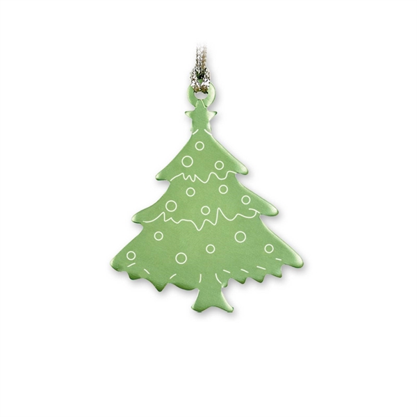 Christmas Tree Shaped Ornaments, Custom Imprinted With Your Logo!
