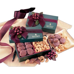 Green Gift Box Food Gift Sets, Custom Designed With Your Logo!