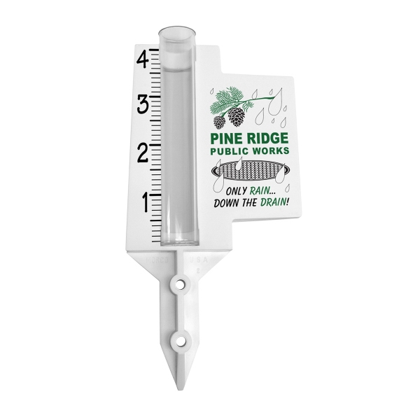 Green Wave Jr. Rain Gauges, Custom Imprinted With Your Logo!