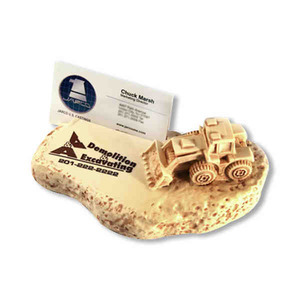 Ground Breaking Theme Business Card Holders, Custom Printed With Your Logo!