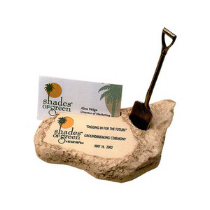 Ground Breaking Theme Business Card Holders, Custom Printed With Your Logo!