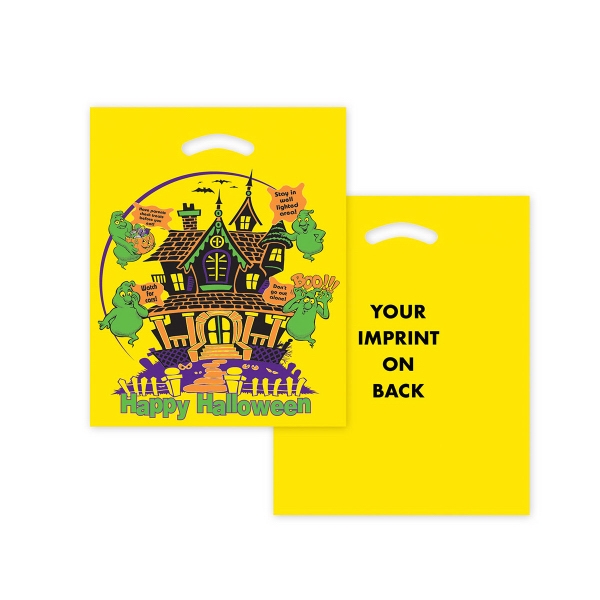 Halloween Holiday Plastic Bags, Custom Printed With Your Logo!