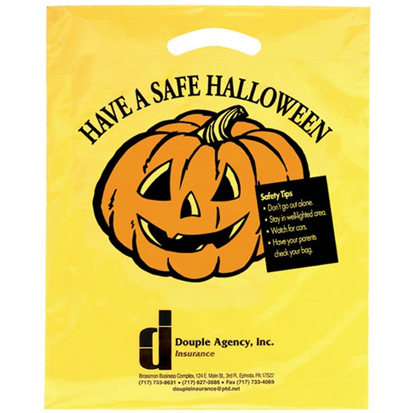 Halloween Holiday Plastic Bags, Custom Printed With Your Logo!