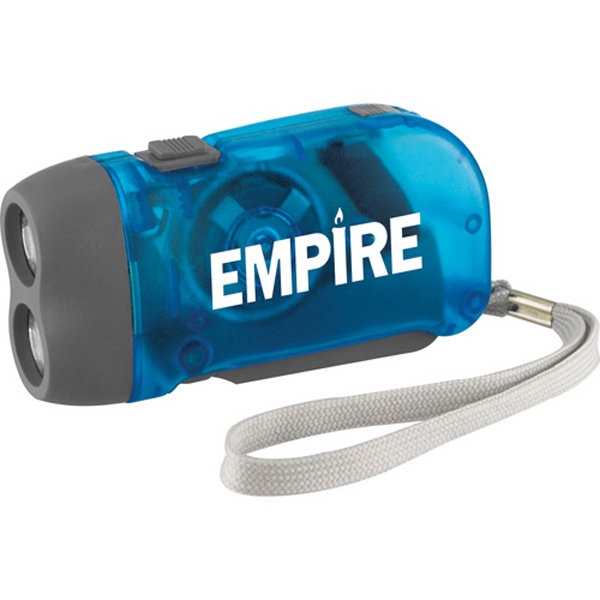 Hand Powered Flashlights, Custom Printed With Your Logo!