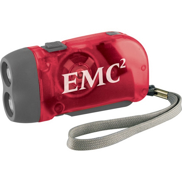 1 Day Service Hand Powered Magnet Flashlights, Custom Designed With Your Logo!