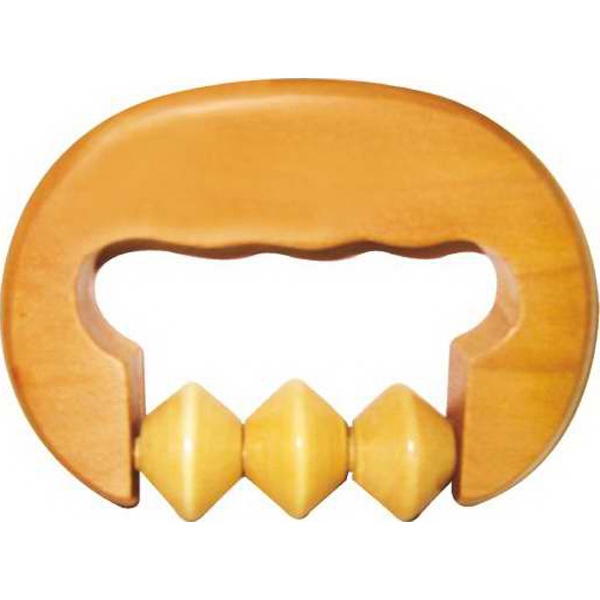 Wooden Hand Grip Massagers, Customized With Your Logo!