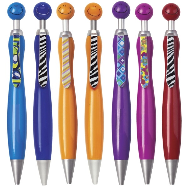 Smiley Face Fun Pens, Custom Printed With Your Logo!