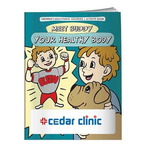 Custom Printed Healthy Body Themed Coloring Books