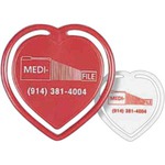 Custom Imprinted Heart Clip Paperclips