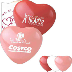 Heart Shaped Balloons, Custom Made With Your Logo!