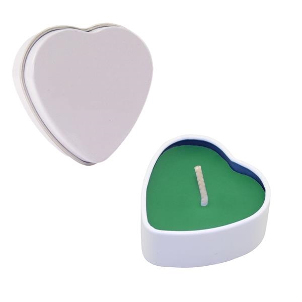 Heart Shaped Candles, Custom Printed With Your Logo!