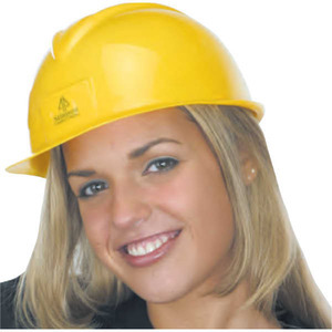 Heavy Gauge Plastic Construction Helmets, Custom Printed With Your Logo!