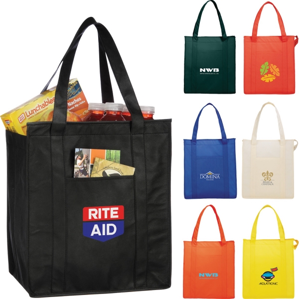 Insulated Grocery Tote Bag, Custom Printed With Your Logo!