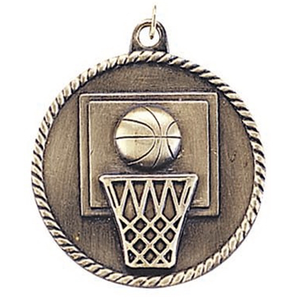 Custom Printed Basketball High Relief Medals