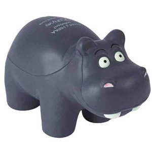 Hippo Stressball Squeezies, Custom Imprinted With Your Logo!
