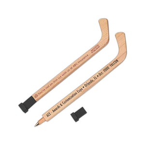 Custom Imprinted Hockey Themed Shaped Pens