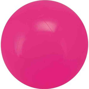 Hot Pink Solid Color Beach Balls, Custom Imprinted With Your Logo!