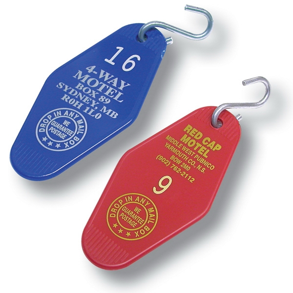 Motel and Hotel Key Tags, Personalized With Your Logo!