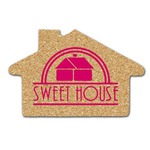 Custom Imprinted House Shaped Cork Coasters